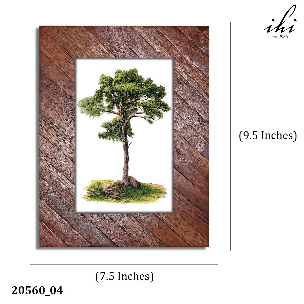 Striped Multi-Wood Photo Frames 9x7