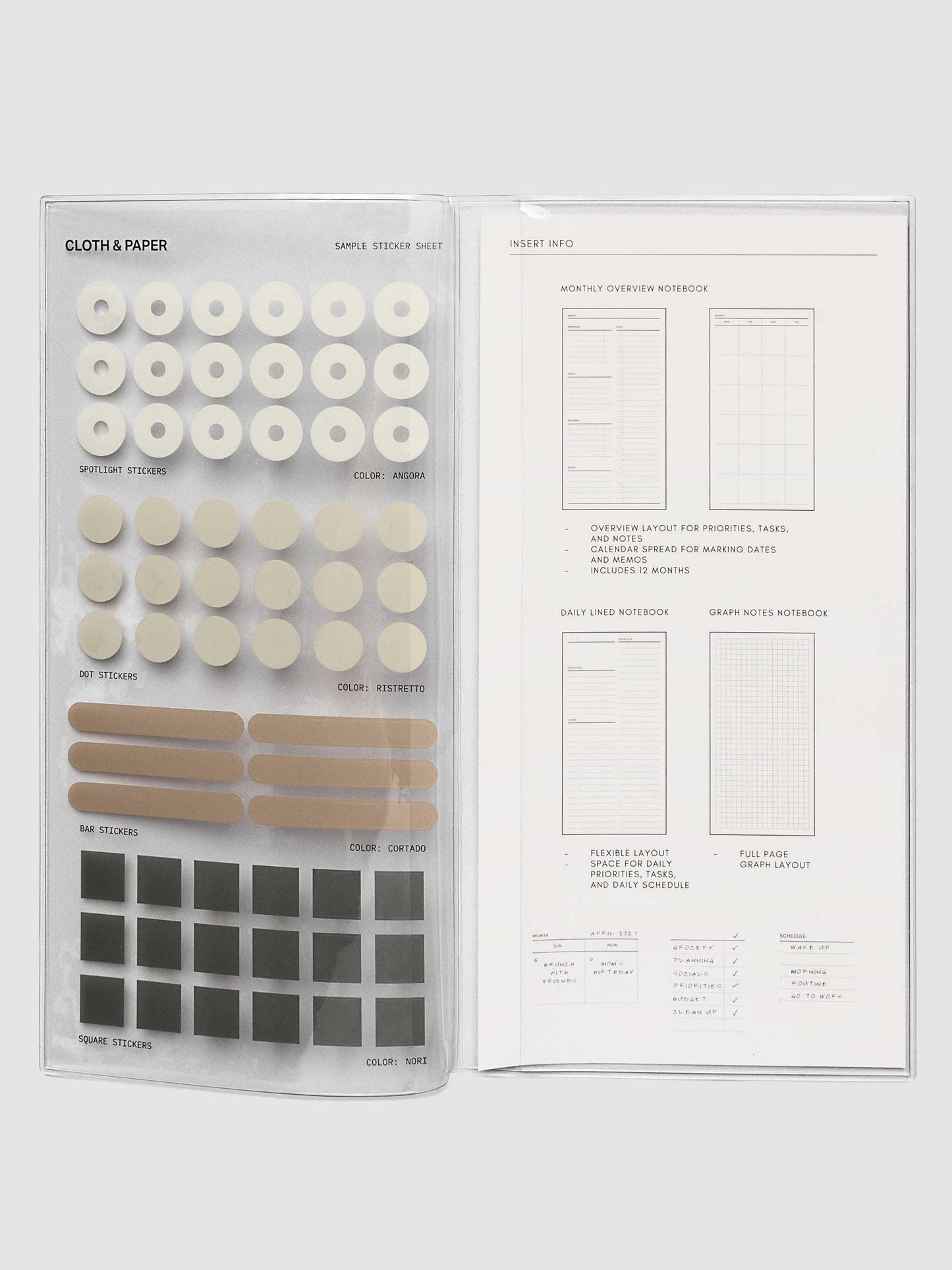 Travel Notebook Set | A5 Slim w/ 3 extra inserts