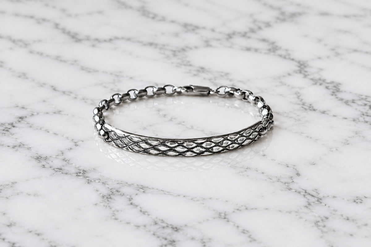 SONJA FRIES | Textured Sterling Silver Bracelet