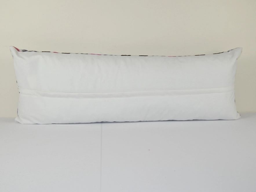 Ikat Lumbar Pillow - Silk Ikat Velvet | 15" x 41"