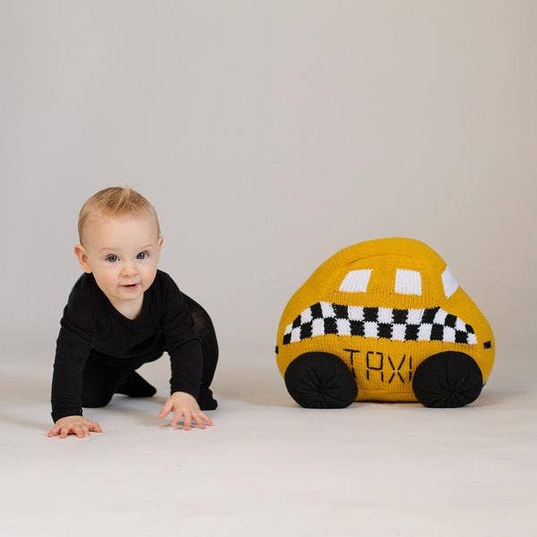 Stuffed Toy for Baby, Large Taxi: 16"w X 10"h