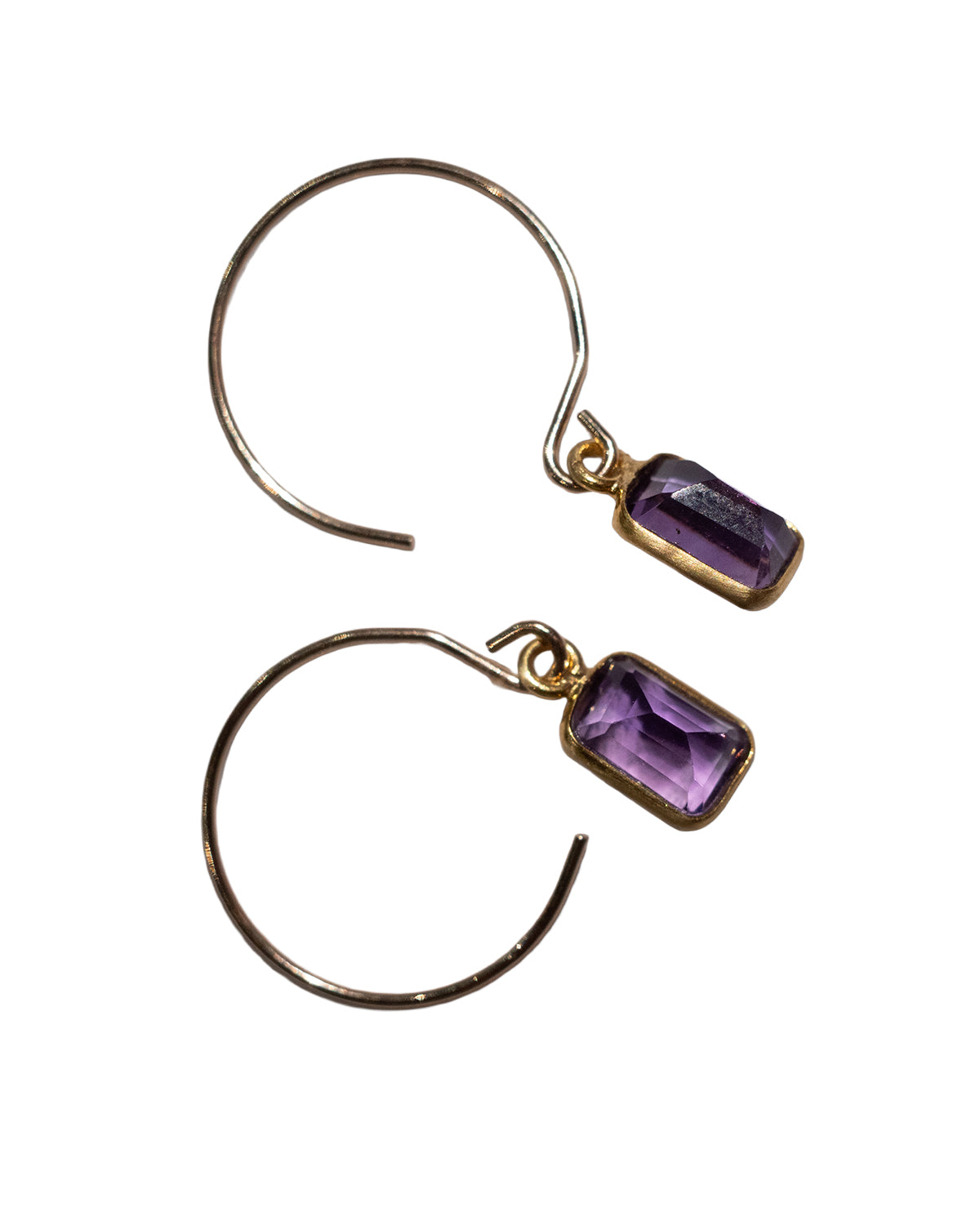 MARGARET SOLOW | Amethyst & 18k Earrings
