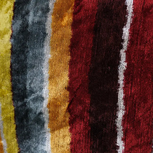 Colorful Striped Ikat Pillow | 22ʺ × 6ʺ × 23ʺ