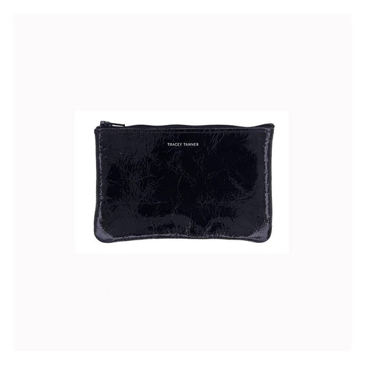 Small Zip Pouch: Snake Grey