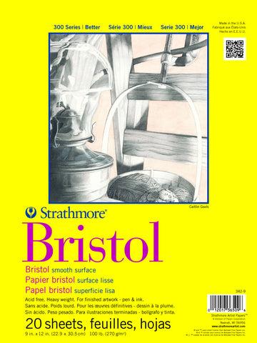 BRISTOL SMOOTH BOARD TAPE TOP 20 SHEETS 100LB 11X14