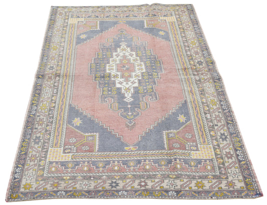Vintage Turkish Rug 4'7" x 7'9"