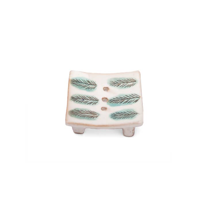 KILIIM | Fronds Ceramic Soap Dish