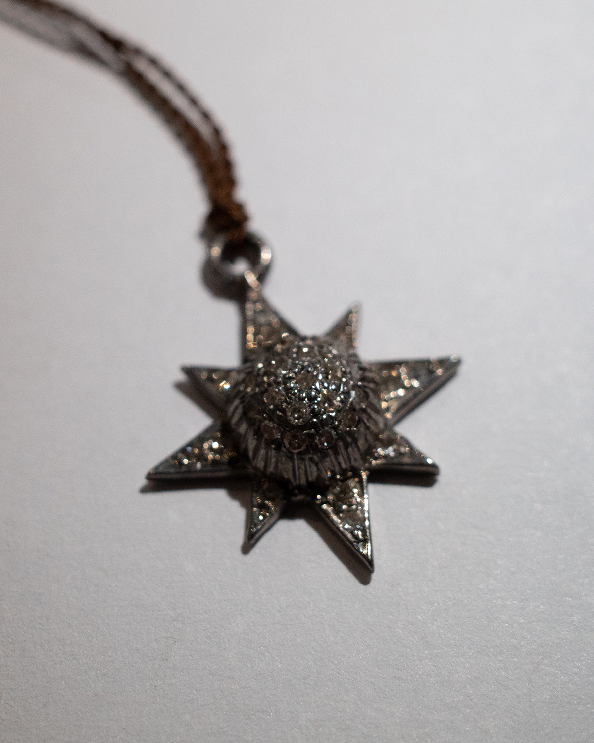 MARGARET SOLOW | Pave Diamond Sun w/ Protruded Center