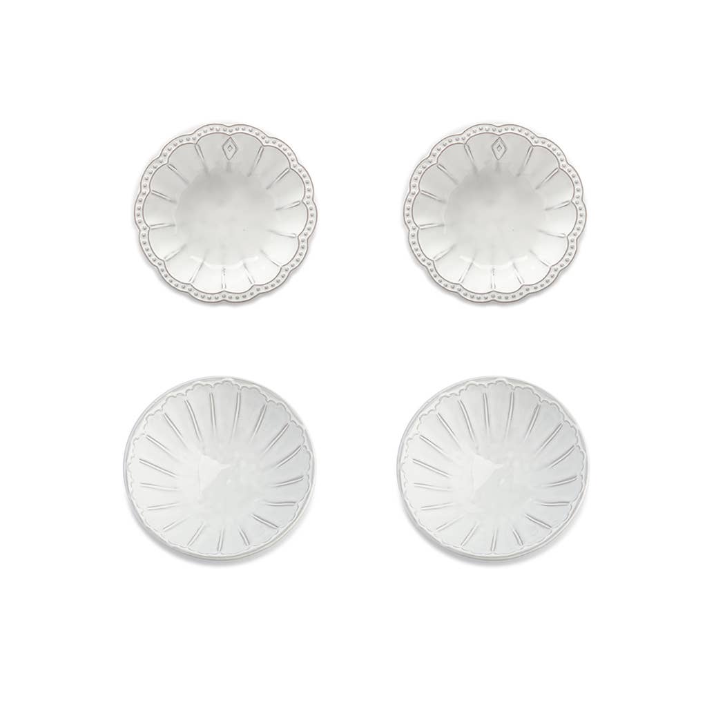 Bella Bianca Assorted Dipping Bowl Set of 4