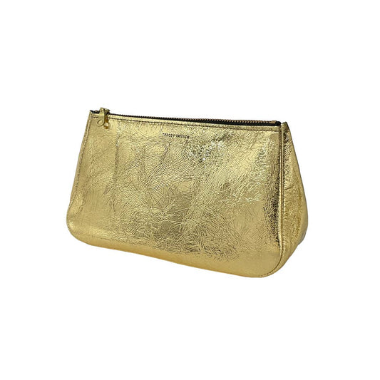 Medium Fatty Pouch: Metallic Distress Nacy/Black