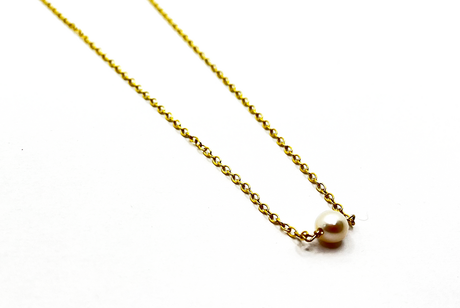 Selah Vie NYC | Pearl Stationary Necklace