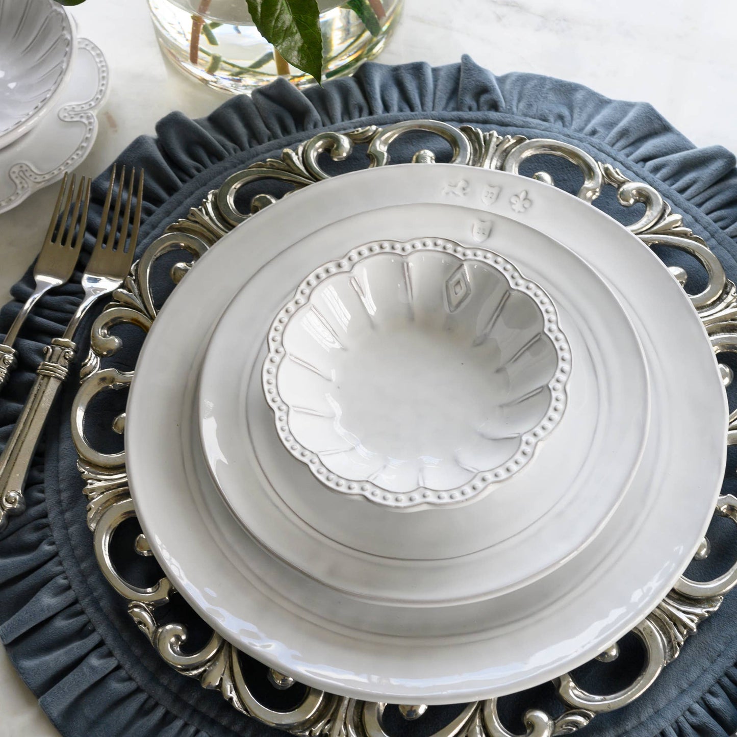 Bella Bianca Assorted Dipping Bowl Set of 4