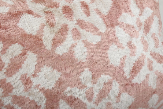 Silk Ikat Velvet Lumbar Pillow | 16" x 24"