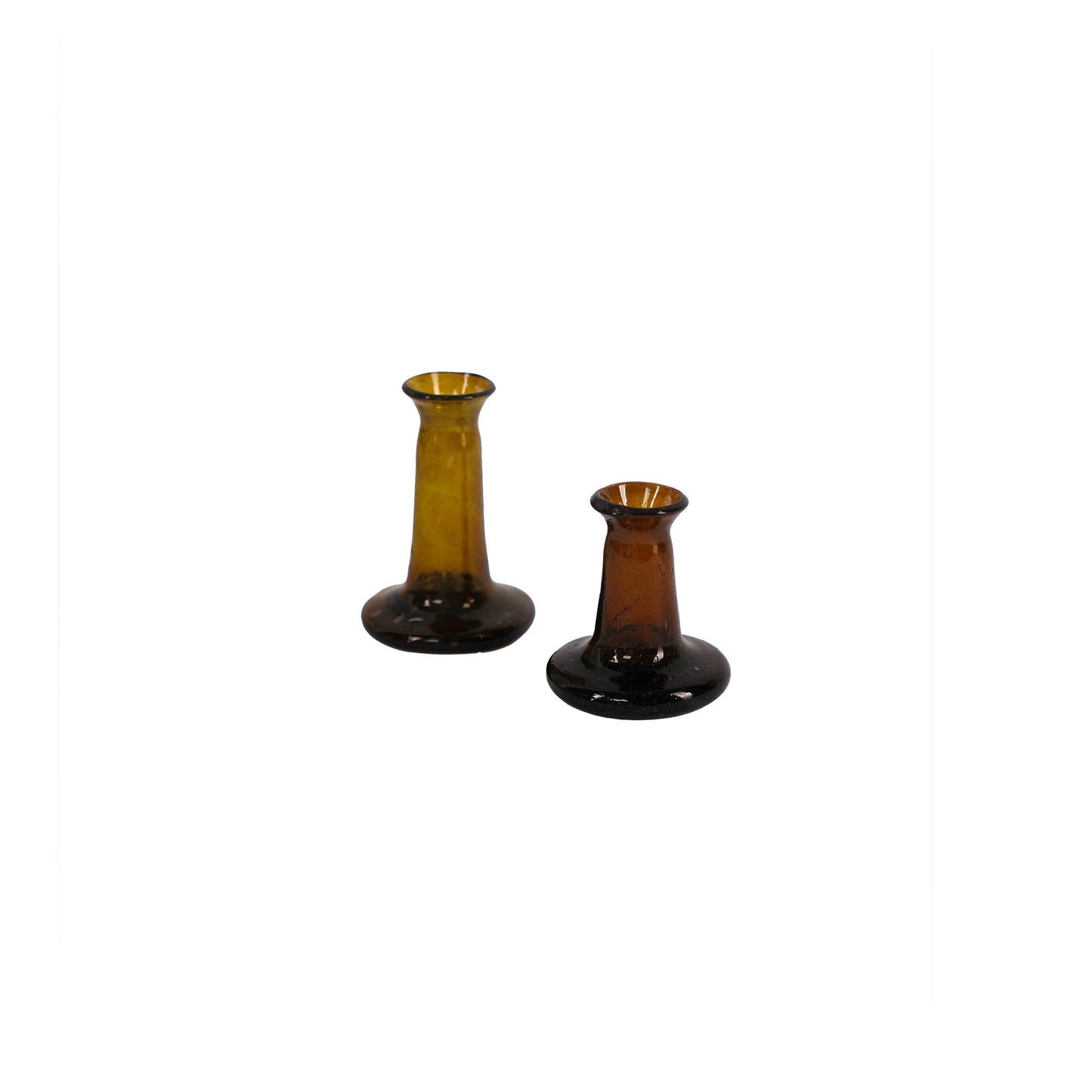 KILIIM | Amber Recycled Glass Candle Holders