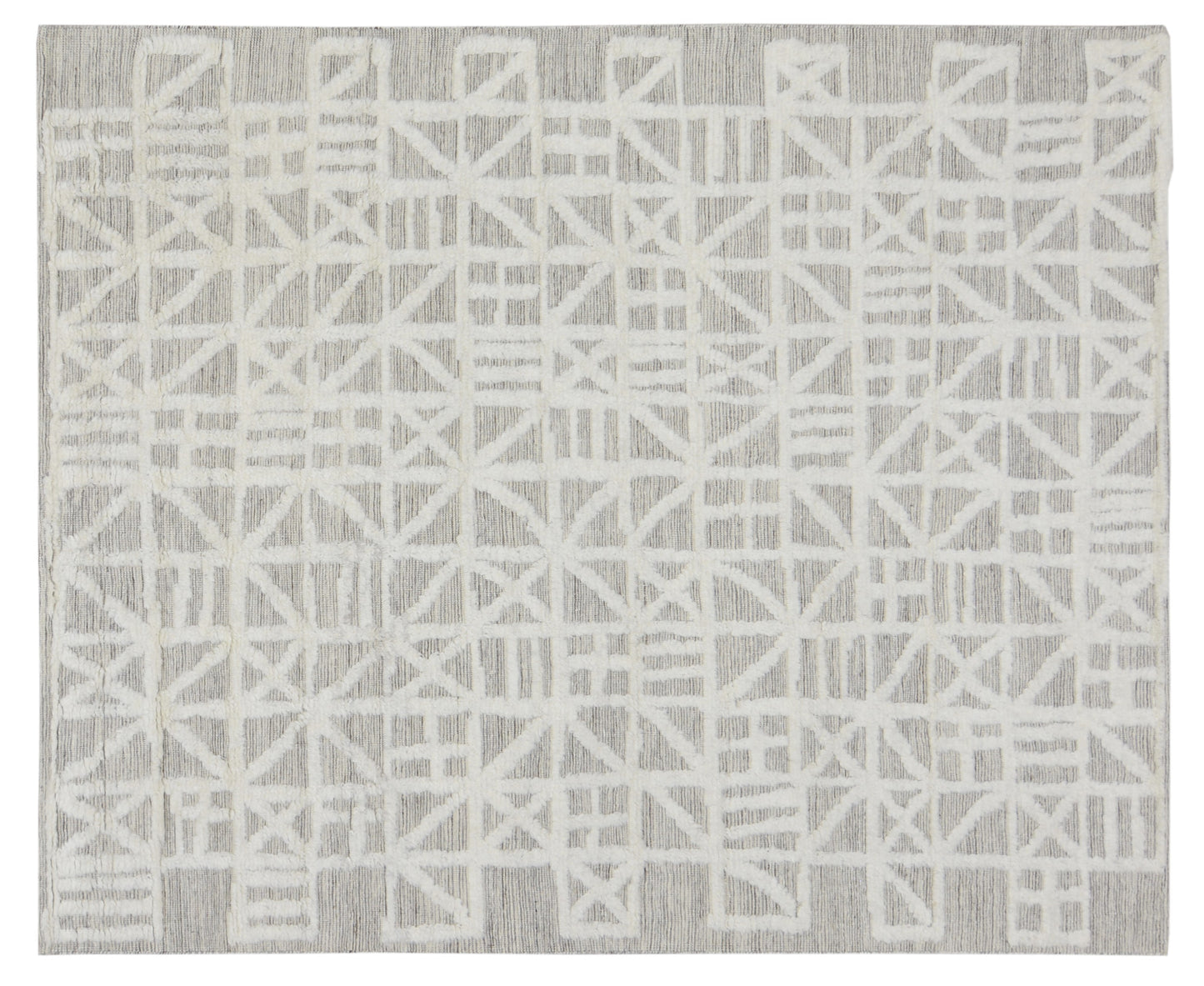Handmade Moroccan Aleph Rug