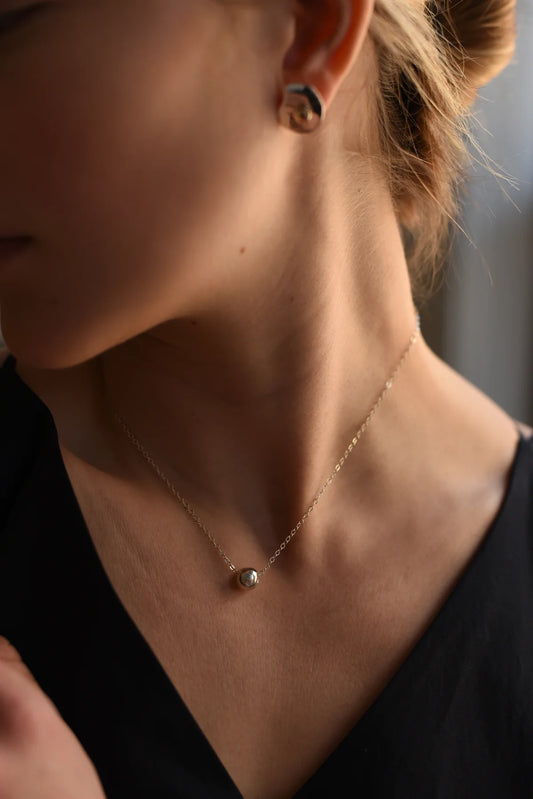 8.6.4 | Sterling Silver Sphere Necklace