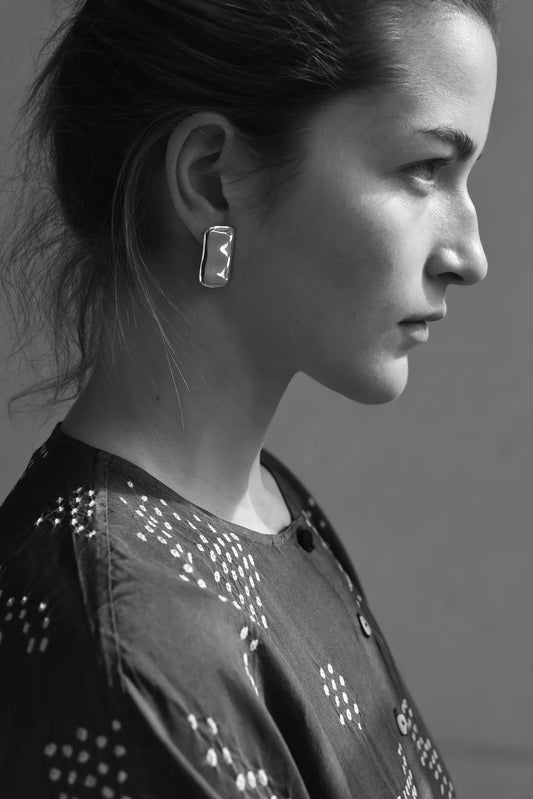 8.6.4 | Sterling Silver Rectangle Studs