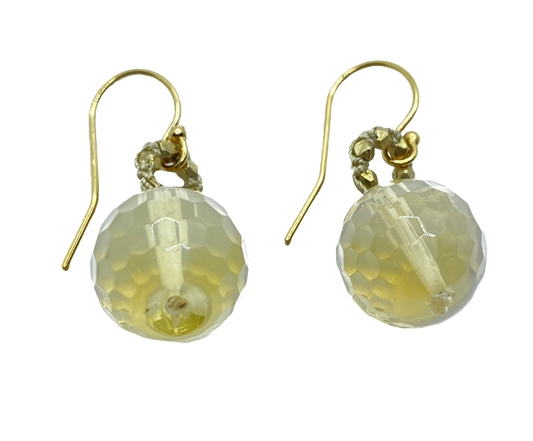 DANIELLE WELMOND | Smokey Topaz & Gold Vermeil Earrings