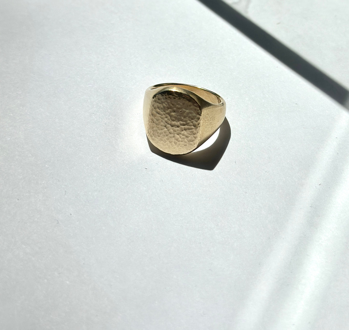 Sonja Fries | XL Signet Ring in Brass