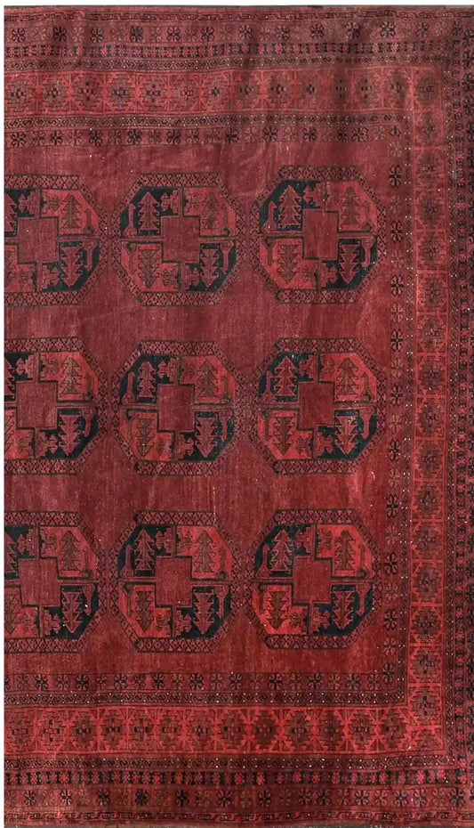 Afghan Turkomen Ersari Rug 9'3'' X 12