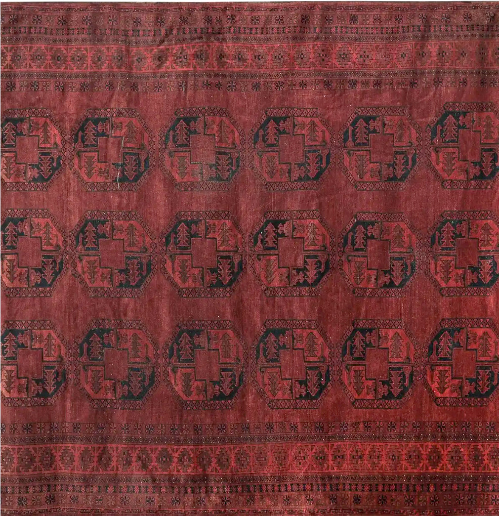 Afghan Turkomen Ersari Rug 9'3'' X 12