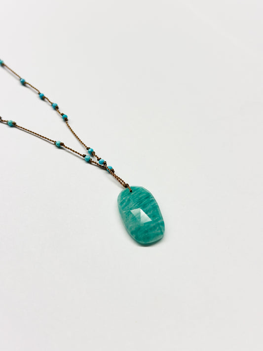MARGARET SOLOW | Amazonite & Turquoise Necklace