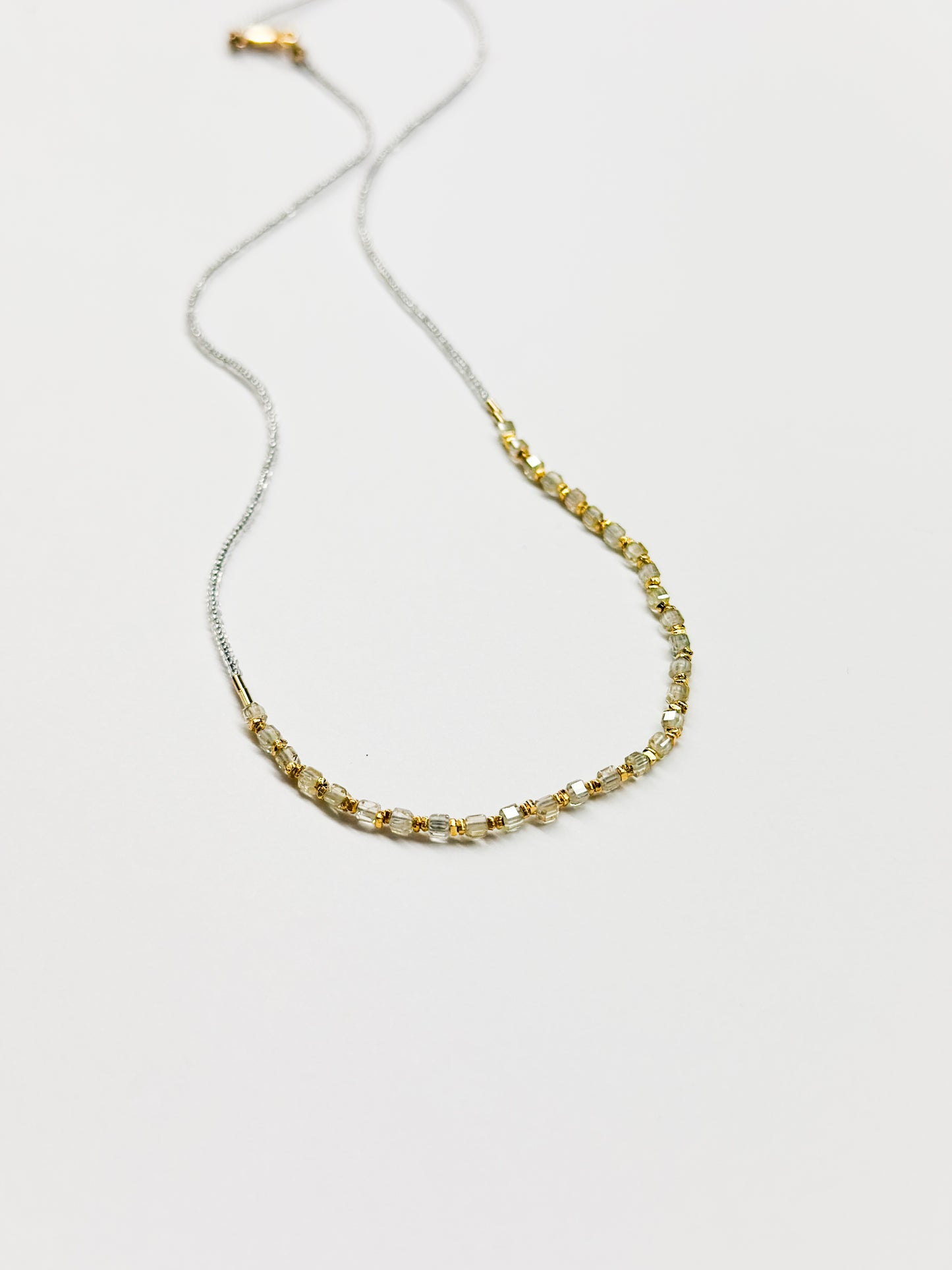 DEBBIE FISHER | Clear Seed, Natural Zircon and Gold Vermeil Beads