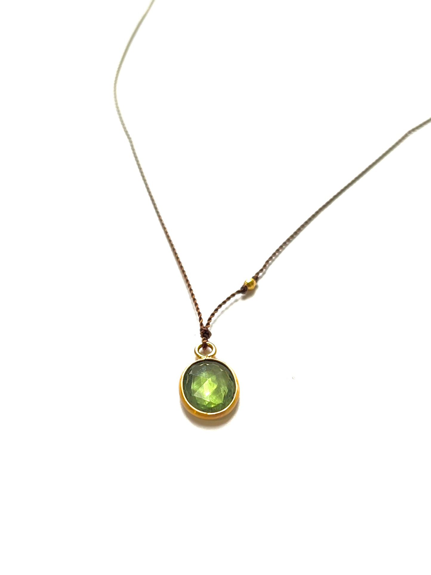MARGARET SOLOW | Sapphire Oval Pendant 18k Necklace