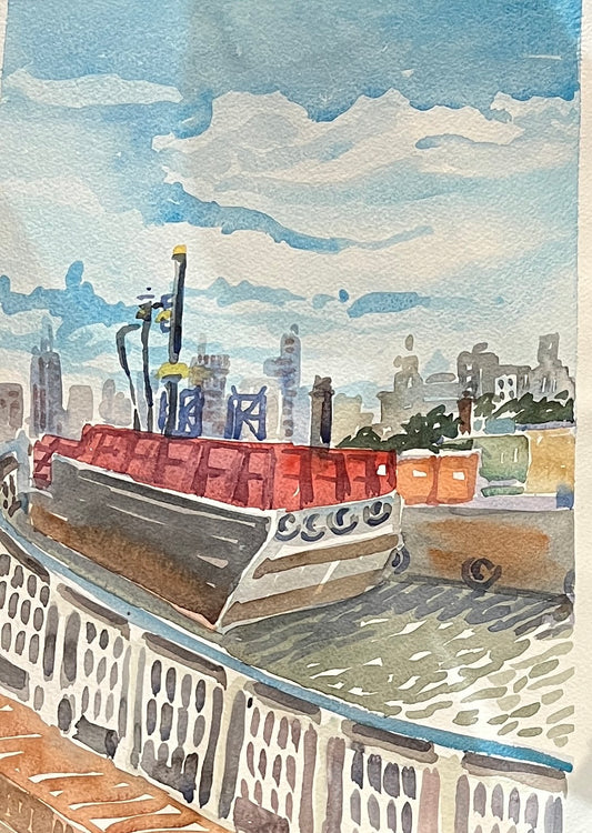 Gowanus Barge by Susan Greenstein