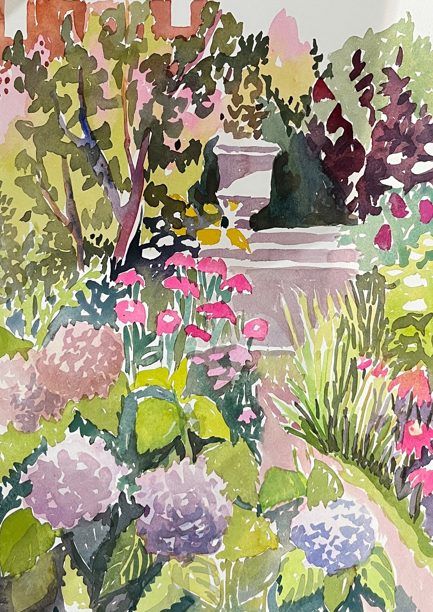 Hyacinths at Elizabeth Street Garden by Susan Greenstein