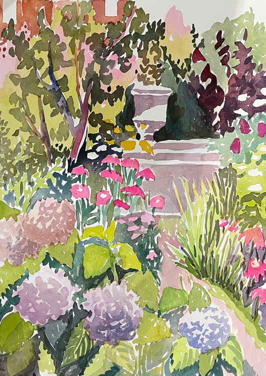 Hyacinths at Elizabeth Street Garden by Susan Greenstein