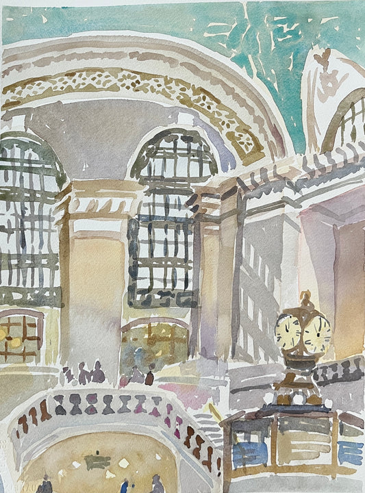 Grand Central Station, print by Susan Greenstein