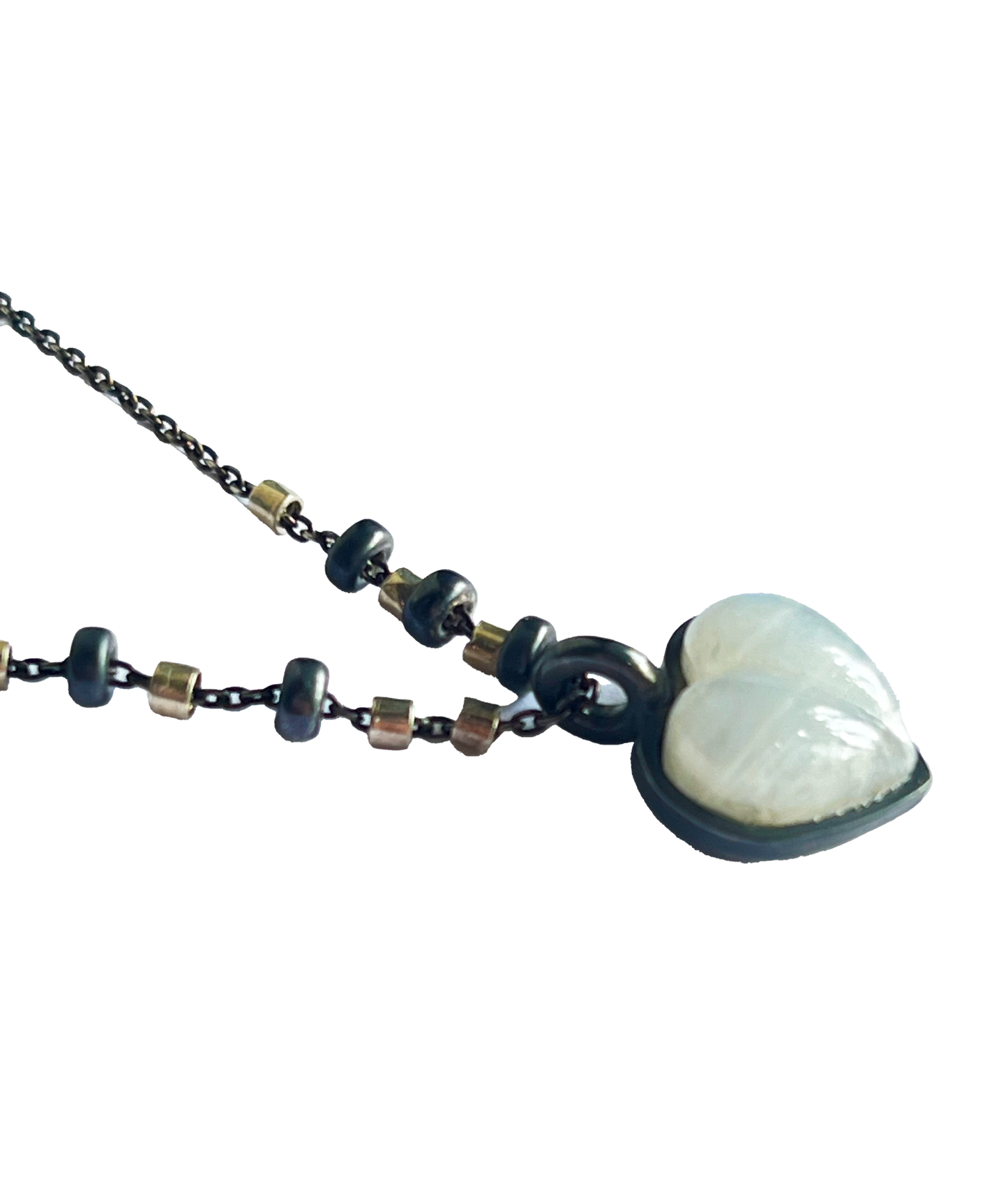 SONJA FRIES| Sterling Silver Heart #6 Necklace