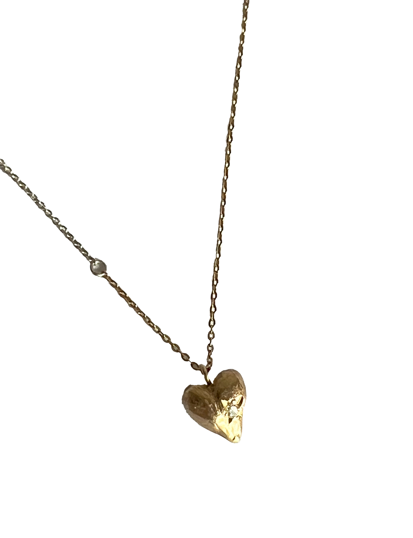 SONJA FRIES | Sterling Silver Heart #4 Necklace