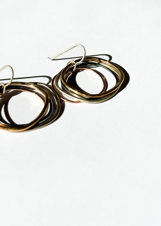 COLLEEN MAUER | Four-Color Hoop Earrings (Size Large)