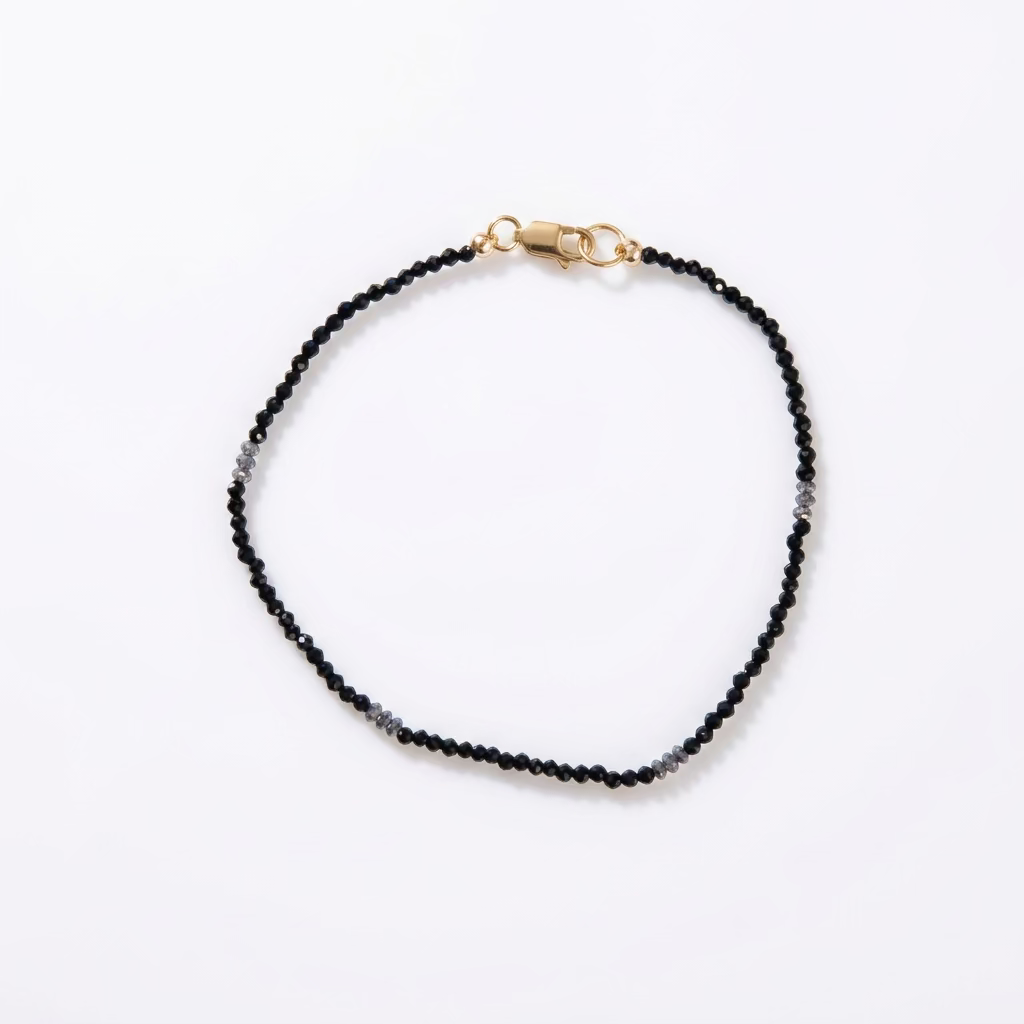 DEBBIE FISHER | Black Spinel and Pyrite Bracelet
