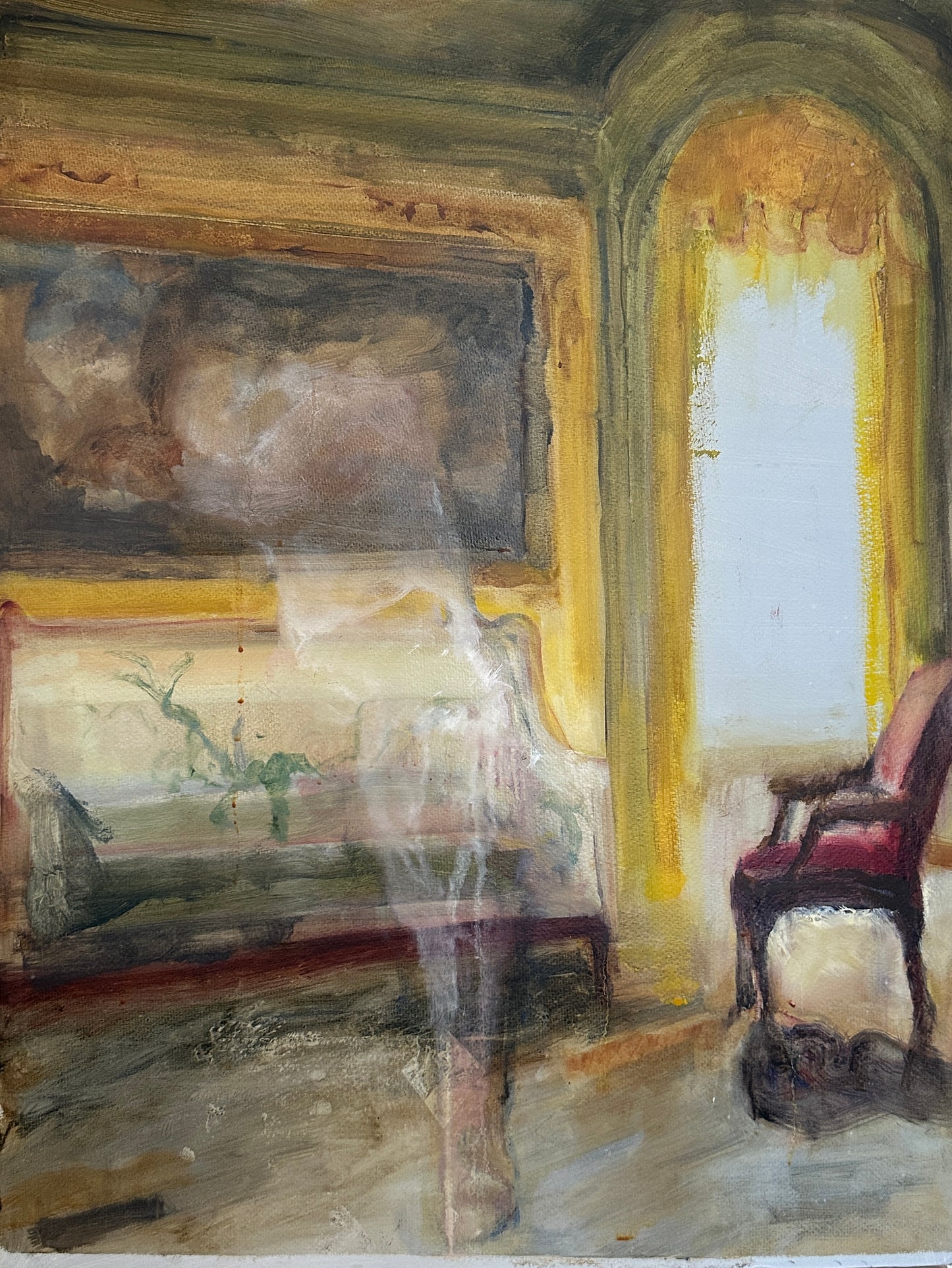 Lone Red Chair by Dena Sturm