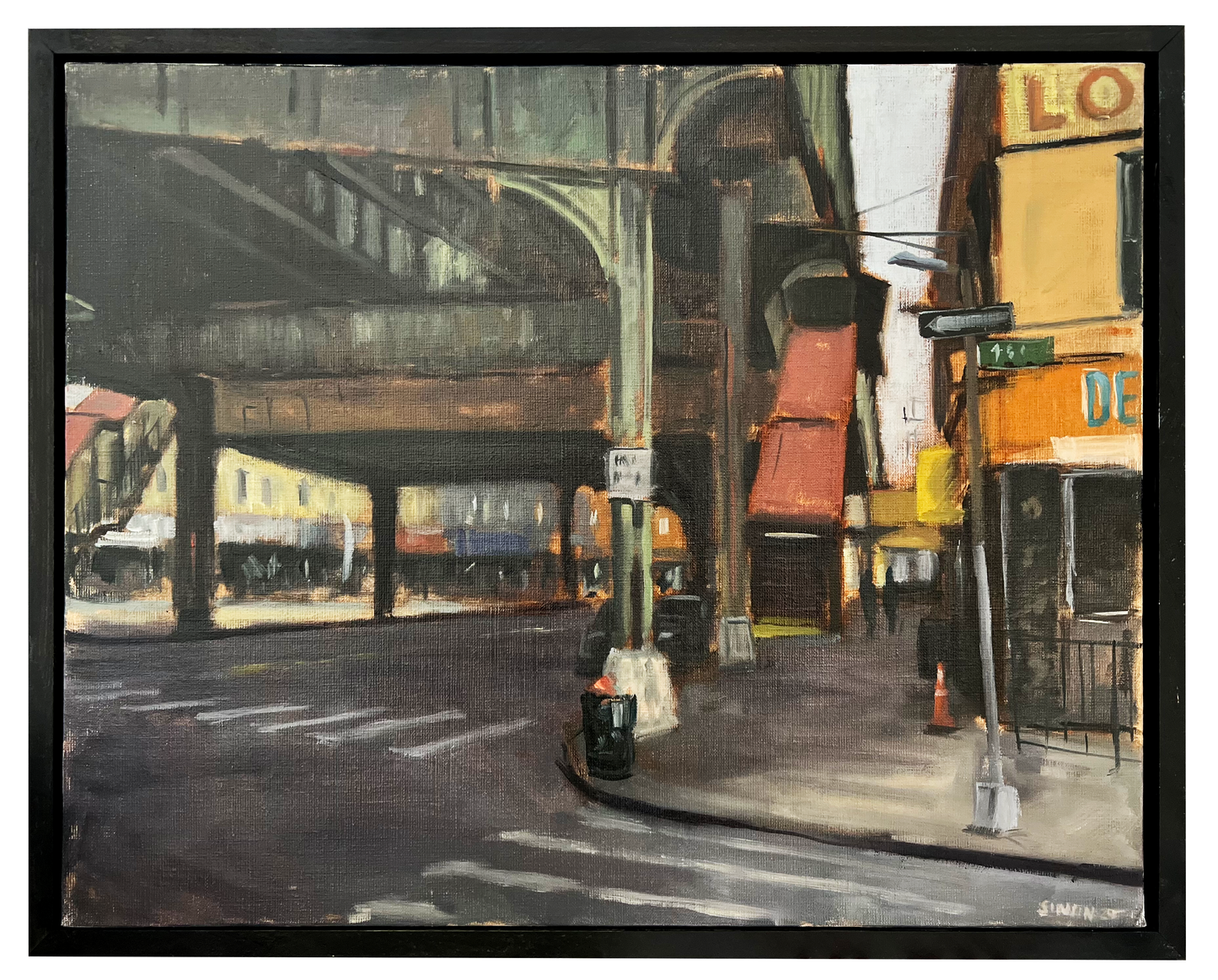 Subway Overpass, Framed by Pete Sinjin