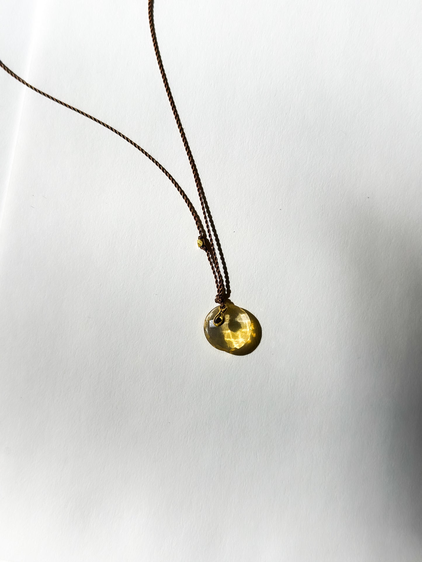 MARGARET SOLOW | Fire Opal and Diamond pendant Necklace
