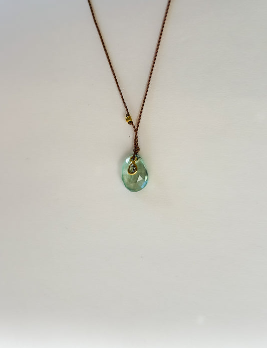 MARGARET SOLOW | 18k Tourmaline and Diamond Necklace