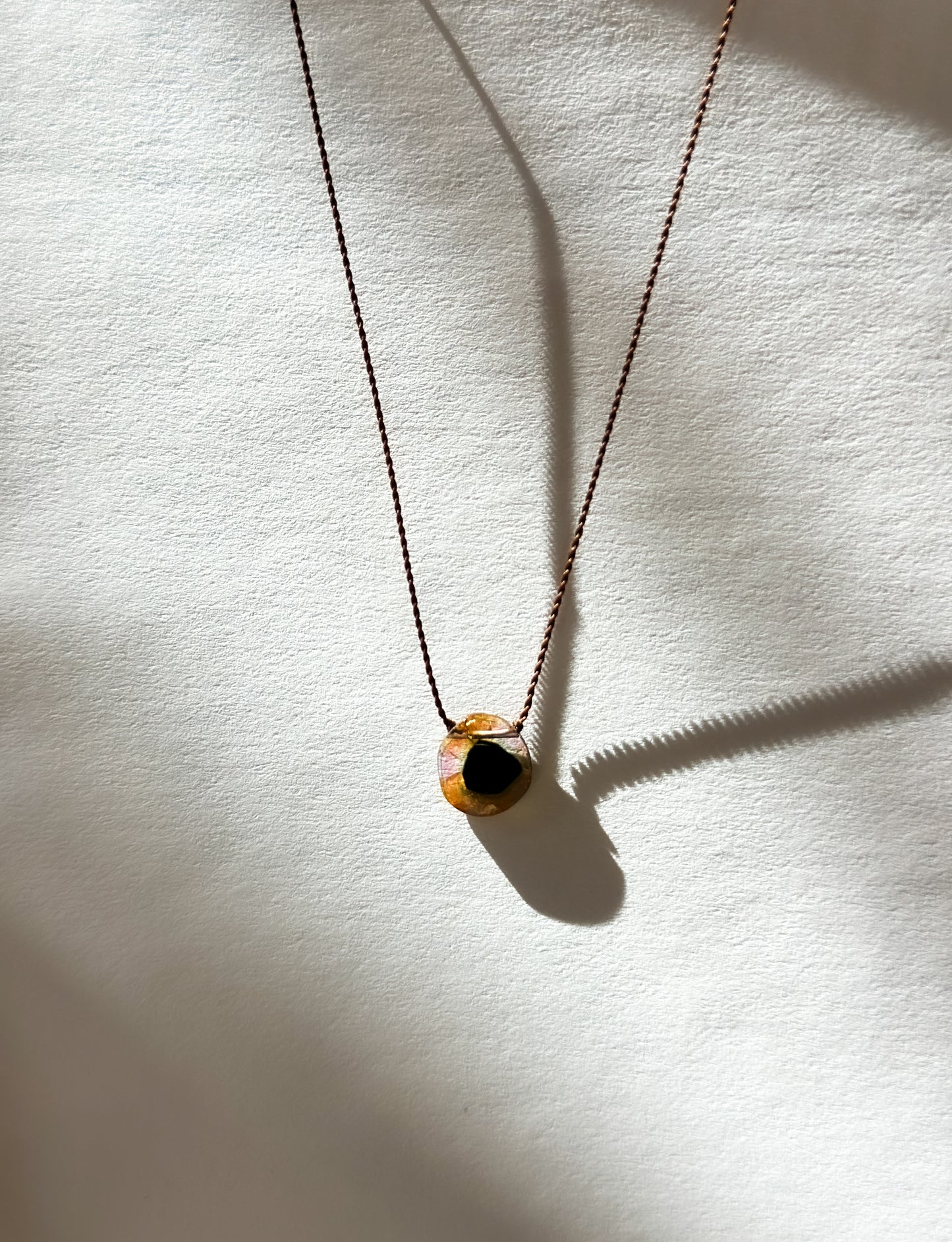 Margaret Solow | Watermelon Tourmaline Black Center Necklace