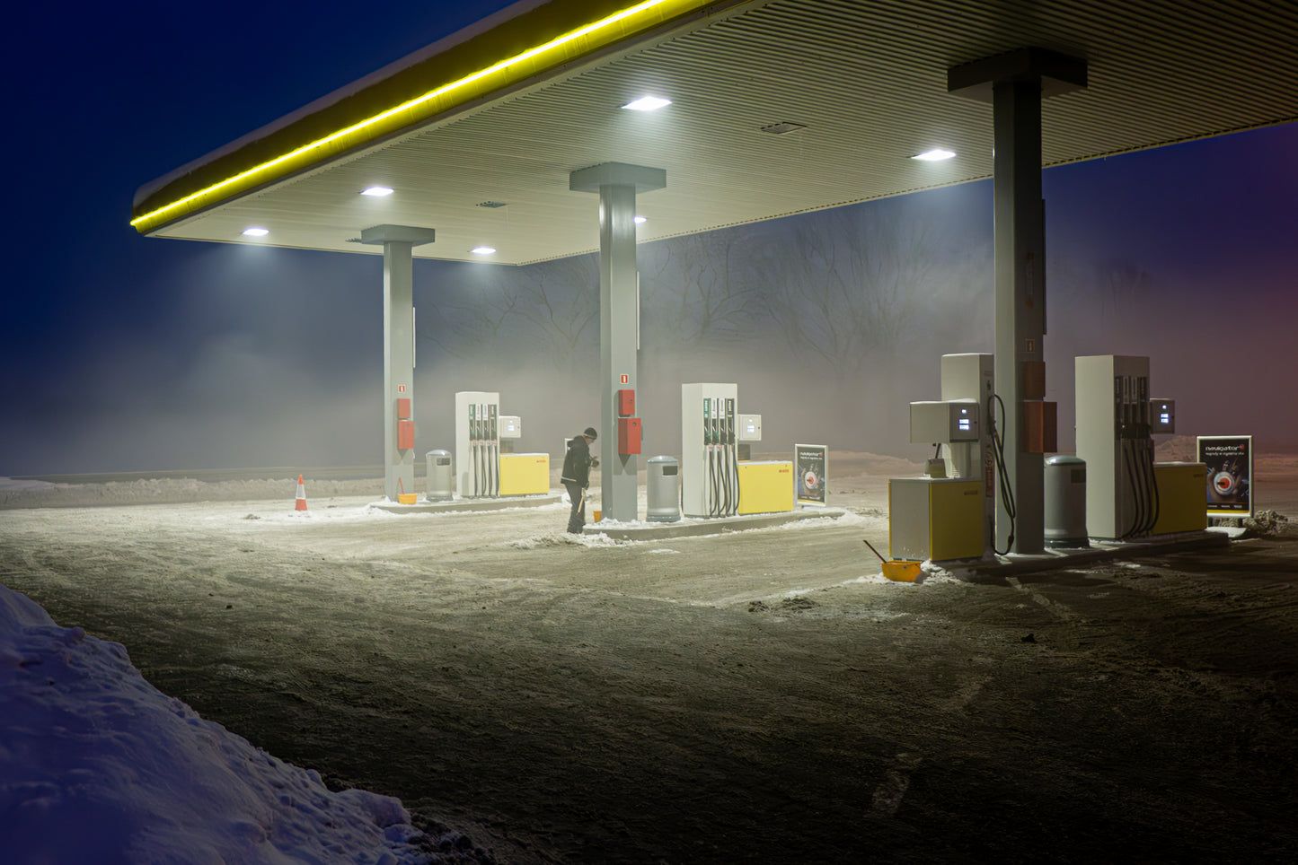 Pumping Station, nocturne for "Interpretations" by Brooks Frederick