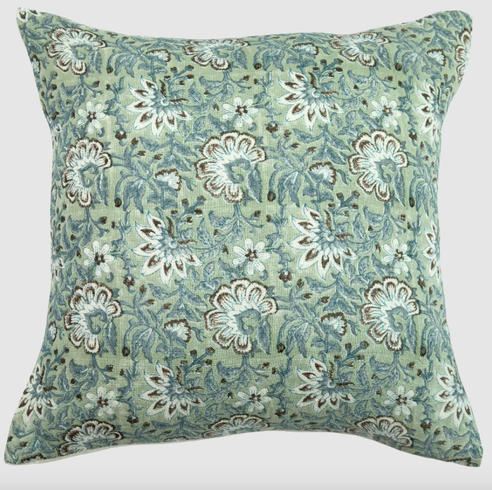Kundan Malmo Block Print Pillow | 22" x 22"