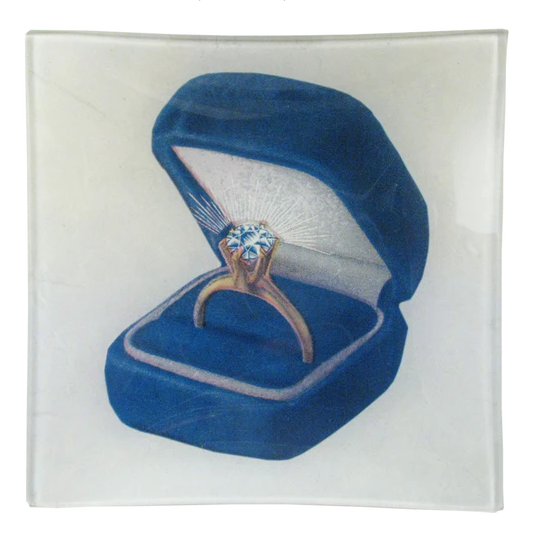 John Derian | Ring in a box 6" Square plate