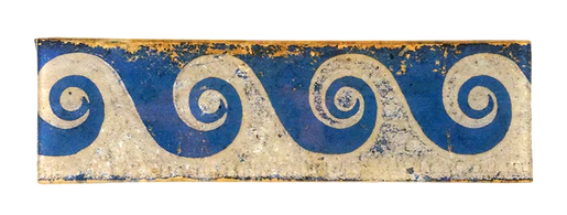 Hatbox Detail (Waves) 3.5 x 12 " Rect. Tray