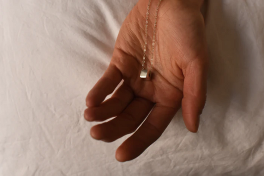 8.6.4 | Sterling Silver Cube Necklace