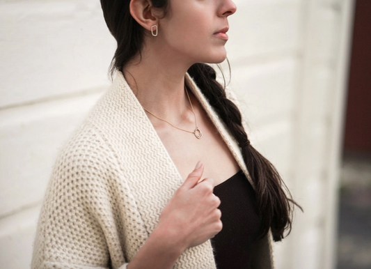 COLLEEN MAUER | Silver & Gold Double Square Necklace