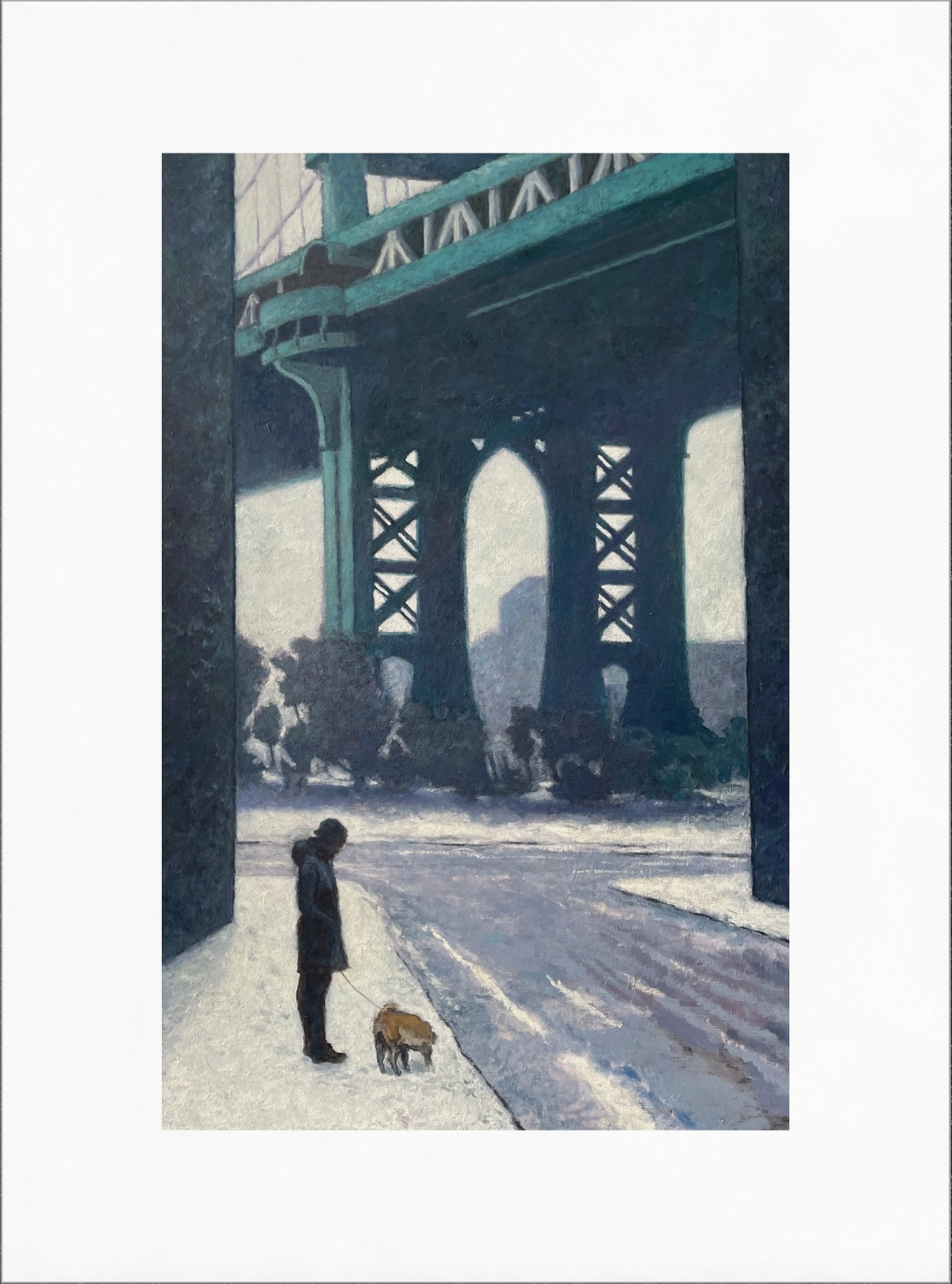 A Walk in the Cold, Print by Rick Secen