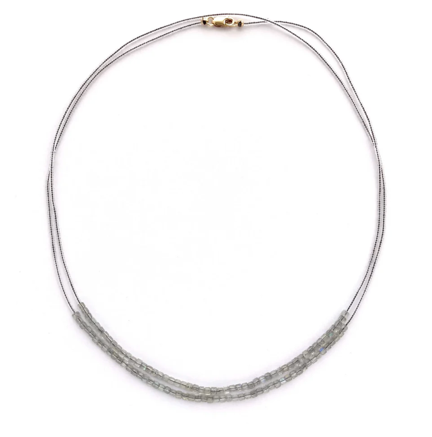 DEBBIE FISHER | Double Necklace of Labradorite Beads
