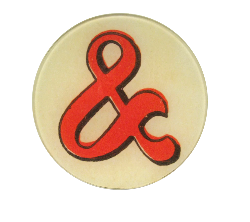 John Derian | Red Letter & 5 1/4" Round